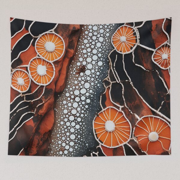 Item preview, Aboriginal Inspired Dot Art - The Atmosphere in Litchfield designed and sold by GrinGalore.