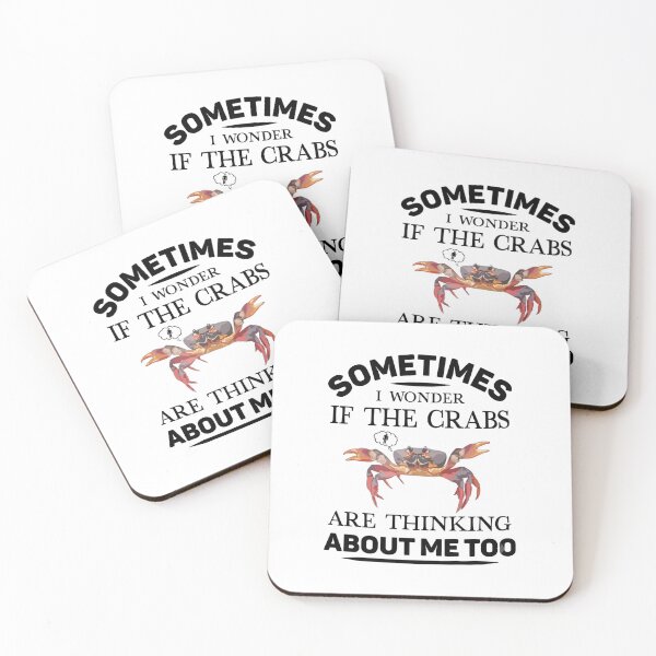 Item preview, Thinking About Crabs Funny Crab Meme designed and sold by HBDStudio.