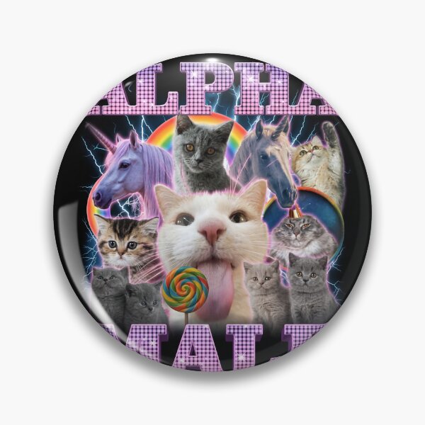 Item preview, Funny Alpha Male Cats Unicorn Vintage designed and sold by brocknanart.