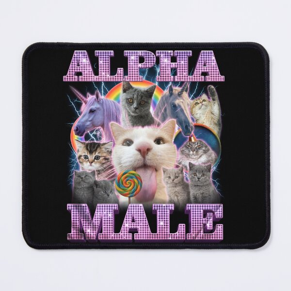 Item preview, Funny Alpha Male Cats Unicorn Vintage designed and sold by brocknanart.