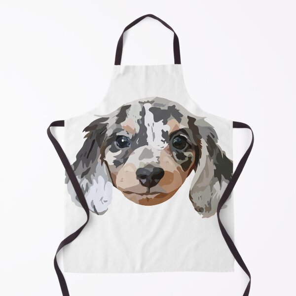 Item preview, Cute Dapple Dachshund Puppy Portrait | Wiener Dog Lover Cartoon Pet Design designed and sold by OkanaganSundays.