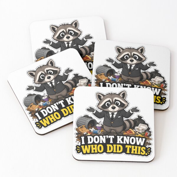 Item preview, Raccoon in Suit Funny Chaos Animal Lover Gift Sticker designed and sold by Gentlestate.