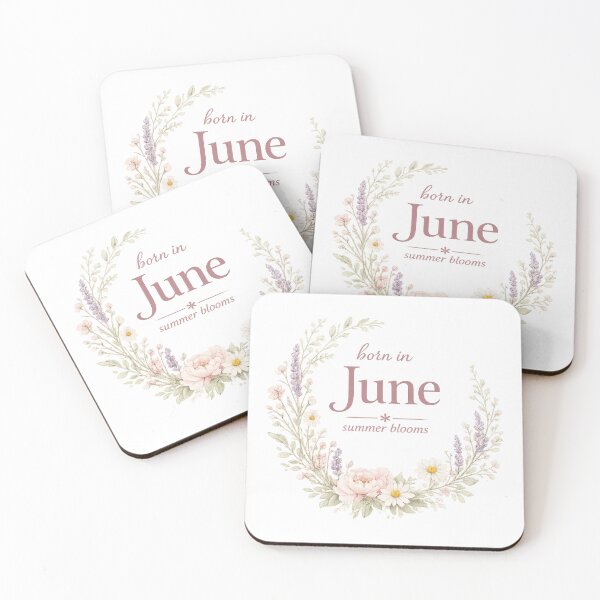 Item preview, Born In June Summer Blooms Birthday Gift  for Her Women Floral Wreath Shirt designed and sold by DreamelleStudio.