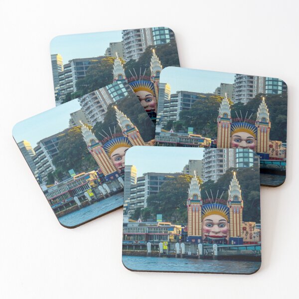 Item preview, Sydney Luna Park from Harbour | Iconic Retro Amusement Park, New South Wales, Australia - Milsons Point Art designed and sold by Ross.A.Campbell.