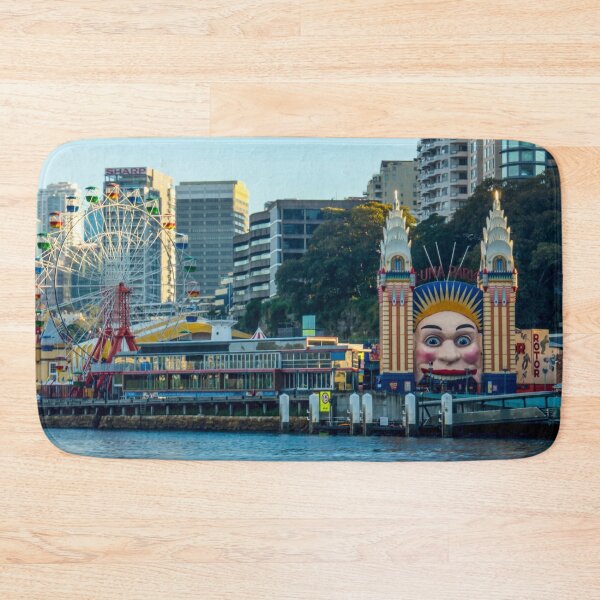 Item preview, Sydney Luna Park from Harbour | Iconic Retro Amusement Park, New South Wales, Australia - Milsons Point Art designed and sold by Ross.A.Campbell.