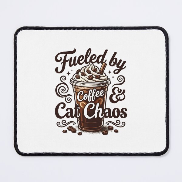 Item preview, Fueled by Coffee and Cat Chaos Design designed and sold by LuloCreative.