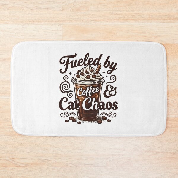 Item preview, Fueled by Coffee and Cat Chaos Design designed and sold by LuloCreative.