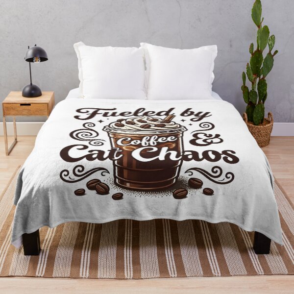 Item preview, Fueled by Coffee and Cat Chaos Design designed and sold by LuloCreative.