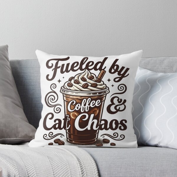 Item preview, Fueled by Coffee and Cat Chaos Design designed and sold by LuloCreative.
