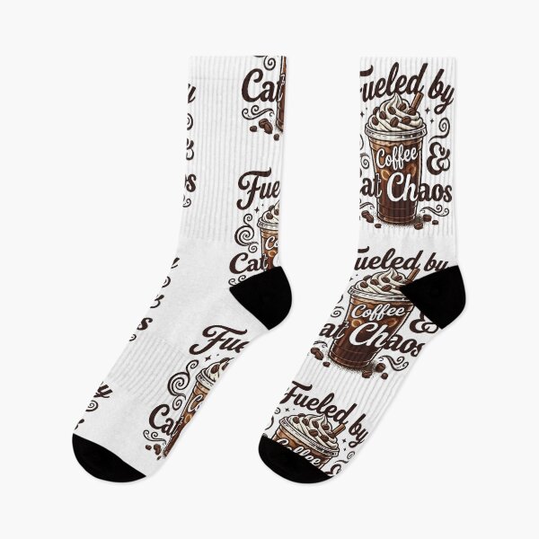 Item preview, Fueled by Coffee and Cat Chaos Design designed and sold by LuloCreative.