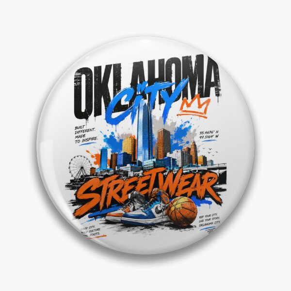 Item preview, Oklahoma City Streetwear Vibes – Urban Skyline Graphic designed and sold by Countries&Cities Shop.