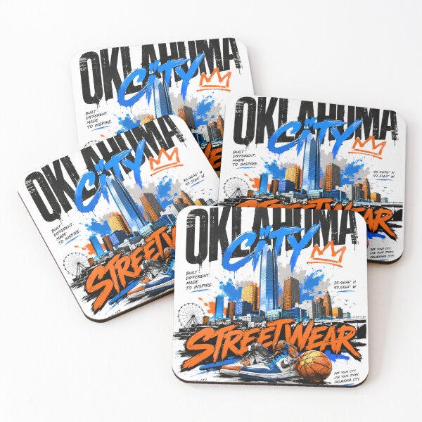 Item preview, Oklahoma City Streetwear Vibes – Urban Skyline Graphic designed and sold by Countries&Cities Shop.