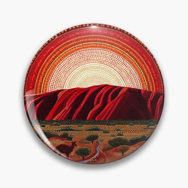 Item preview, Aboriginal Inspired Art - Ayers Rock Uluru Resort designed and sold by GrinGalore.