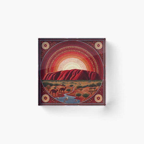 Item preview, Aboriginal Inspired Art - Ayers Rock Uluru Resort designed and sold by GrinGalore.