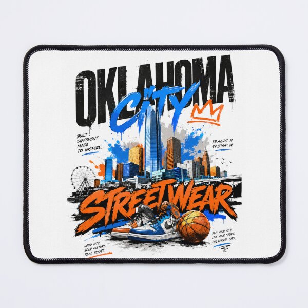 Item preview, Oklahoma City Streetwear Vibes – Urban Skyline Graphic designed and sold by Countries&Cities Shop.