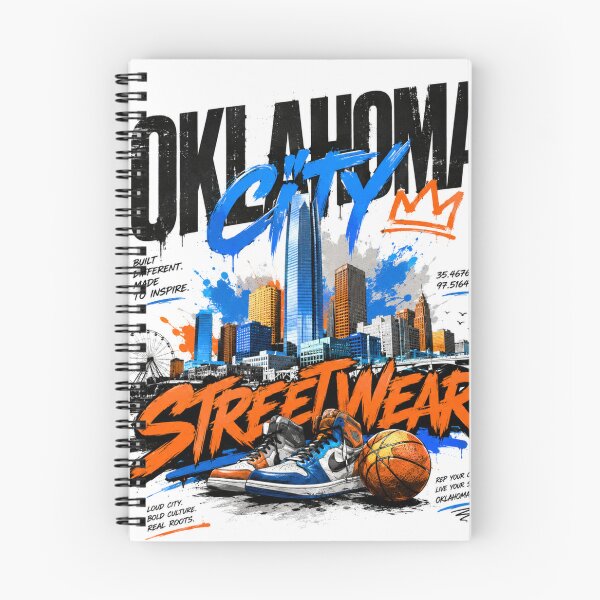 Item preview, Oklahoma City Streetwear Vibes – Urban Skyline Graphic designed and sold by Countries&Cities Shop.