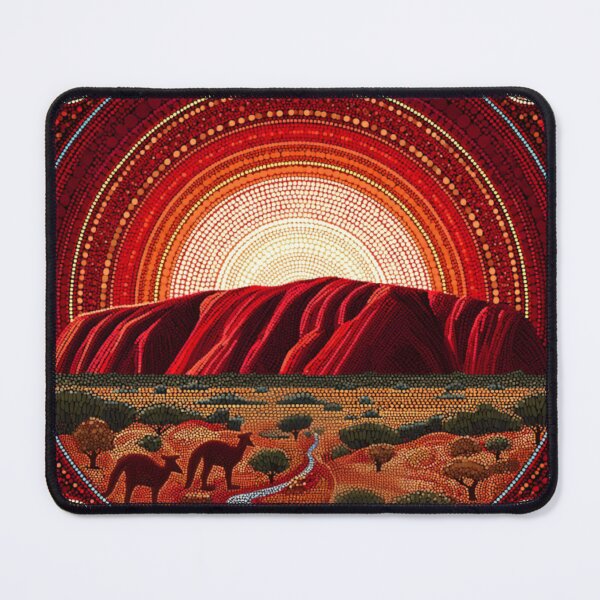 Item preview, Aboriginal Inspired Art - Ayers Rock Uluru Resort designed and sold by GrinGalore.