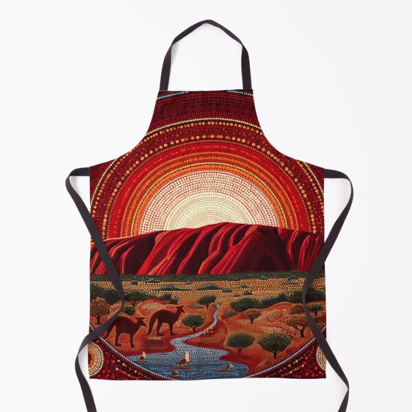 Item preview, Aboriginal Inspired Art - Ayers Rock Uluru Resort designed and sold by GrinGalore.