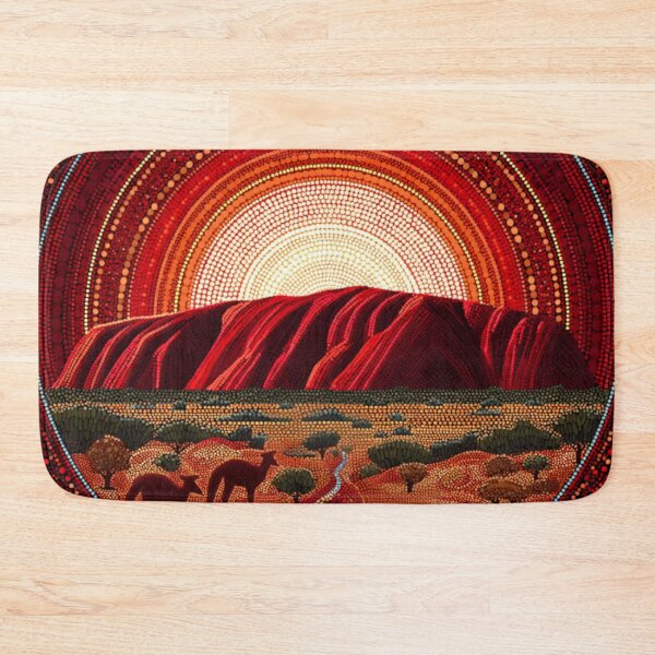 Item preview, Aboriginal Inspired Art - Ayers Rock Uluru Resort designed and sold by GrinGalore.