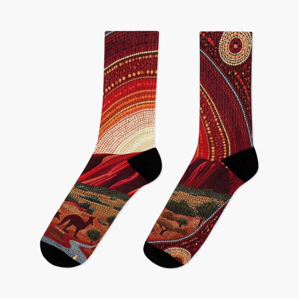 Item preview, Aboriginal Inspired Art - Ayers Rock Uluru Resort designed and sold by GrinGalore.