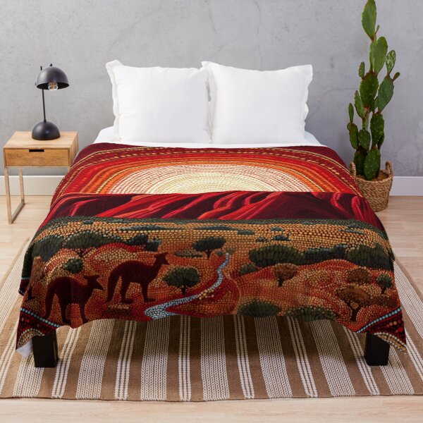 Item preview, Aboriginal Inspired Art - Ayers Rock Uluru Resort designed and sold by GrinGalore.