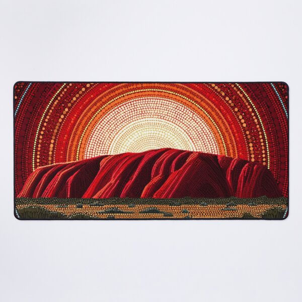 Item preview, Aboriginal Inspired Art - Ayers Rock Uluru Resort designed and sold by GrinGalore.