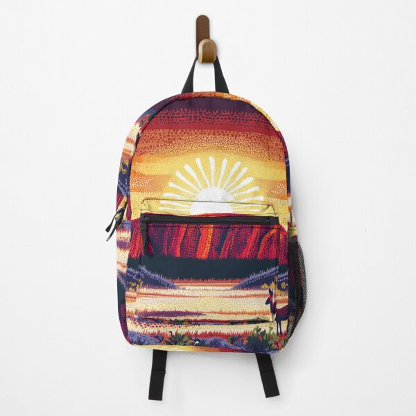 Item preview, Aboriginal Inspired Art - Ayers Rock Uluru Resort Sunrise designed and sold by GrinGalore.