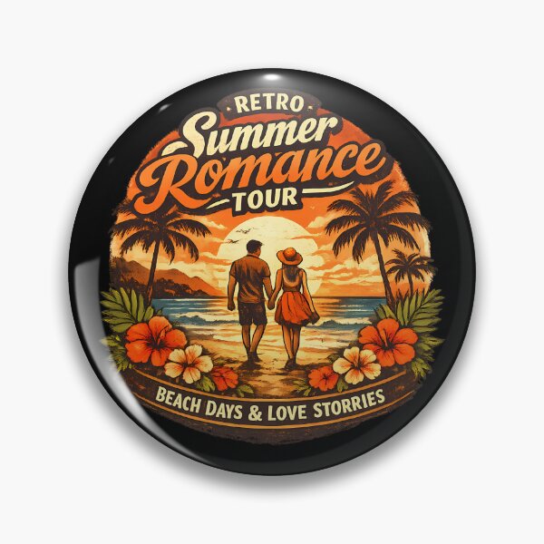 Item preview, Retro Summer Romance Tour Romantic Summer Vacation Couple Design designed and sold by RoyesButler.