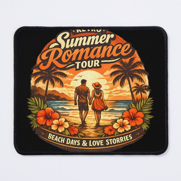 Item preview, Retro Summer Romance Tour Romantic Summer Vacation Couple Design designed and sold by RoyesButler.