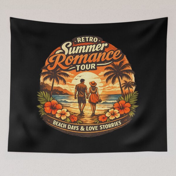 Item preview, Retro Summer Romance Tour Romantic Summer Vacation Couple Design designed and sold by RoyesButler.