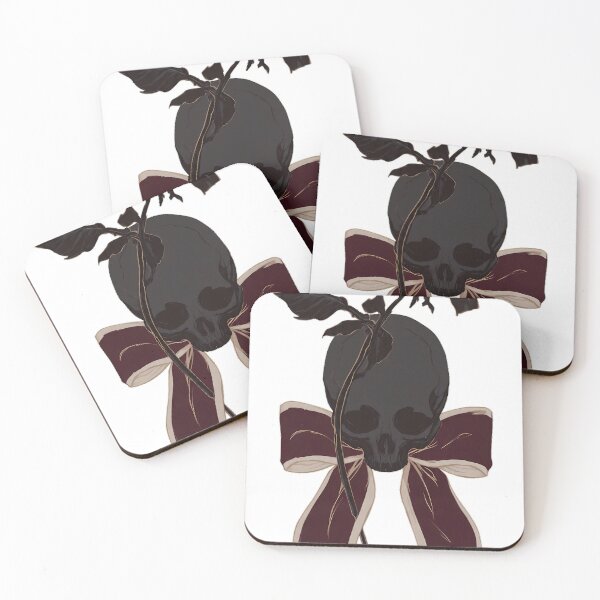 Item preview, Velvet Bow Skull Rose designed and sold by IllumeInk.