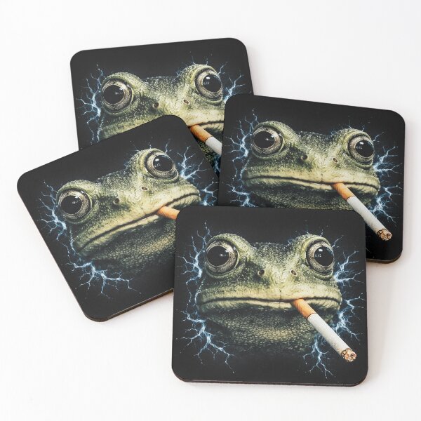 Item preview, Smoking Frog Meme  designed and sold by brocknanart.