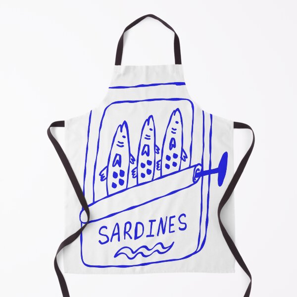 Item preview, Minimalist Sardines Tin Coastal Illustration designed and sold by JackedUpArt.