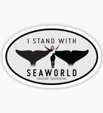 "I Stand With SeaWorld" Logo Sticker