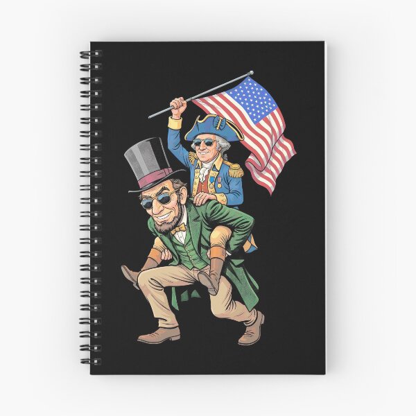 Item preview, Funny Lincoln Washington Piggyback Ride 4th Of July US Flag designed and sold by GrandeDuc.