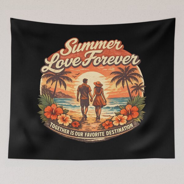 Item preview, Summer Love Forever Romantic Summer Vacation Couple Design designed and sold by RoyesButler.