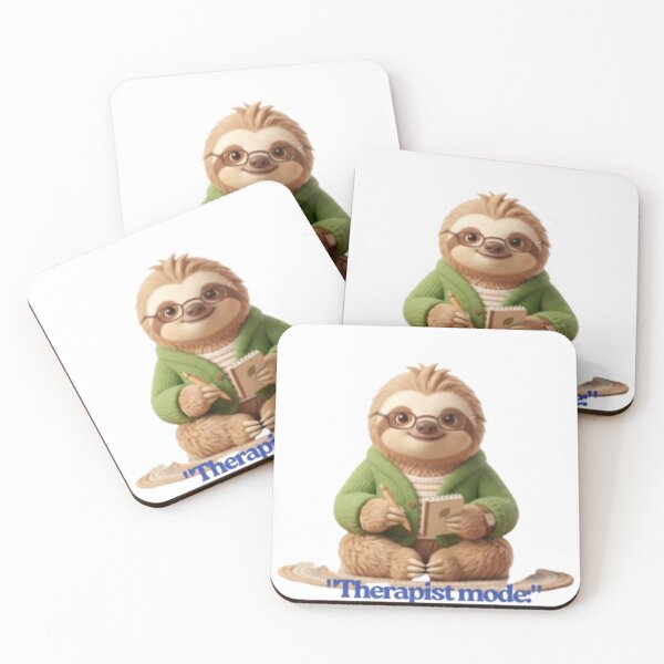 Item preview, Sloth in Therapist Mode: Slow Healing designed and sold by Chill Vibe.