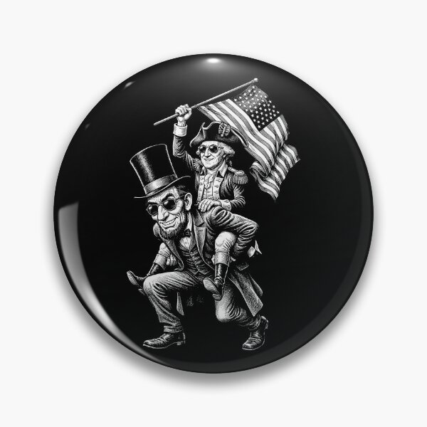 Item preview, Funny Lincoln Washington Piggyback Ride 4th Of July US Flag designed and sold by GrandeDuc.