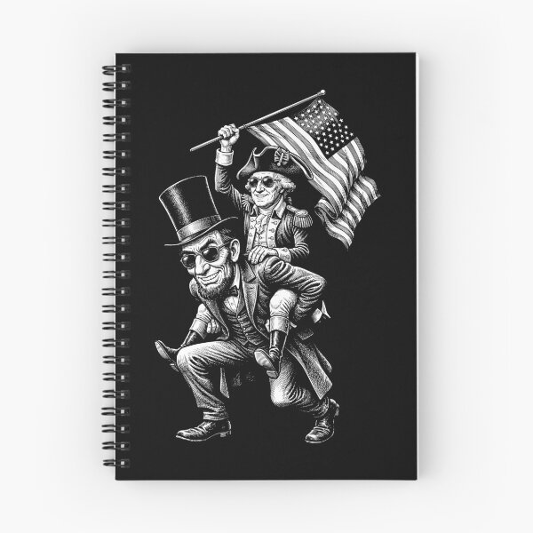 Item preview, Funny Lincoln Washington Piggyback Ride 4th Of July US Flag designed and sold by GrandeDuc.