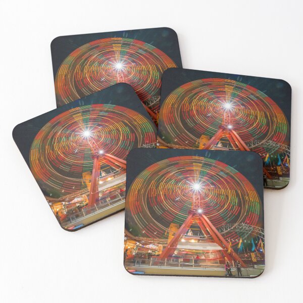 Item preview, Sydney Luna Park Ferris Wheel at Night | Illuminated Long Exposure Art designed and sold by Ross.A.Campbell.
