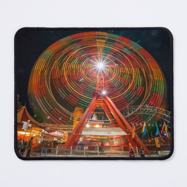 Item preview, Sydney Luna Park Ferris Wheel at Night | Illuminated Long Exposure Art designed and sold by Ross.A.Campbell.