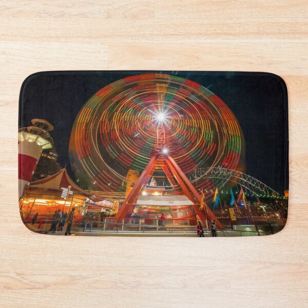 Item preview, Sydney Luna Park Ferris Wheel at Night | Illuminated Long Exposure Art designed and sold by Ross.A.Campbell.