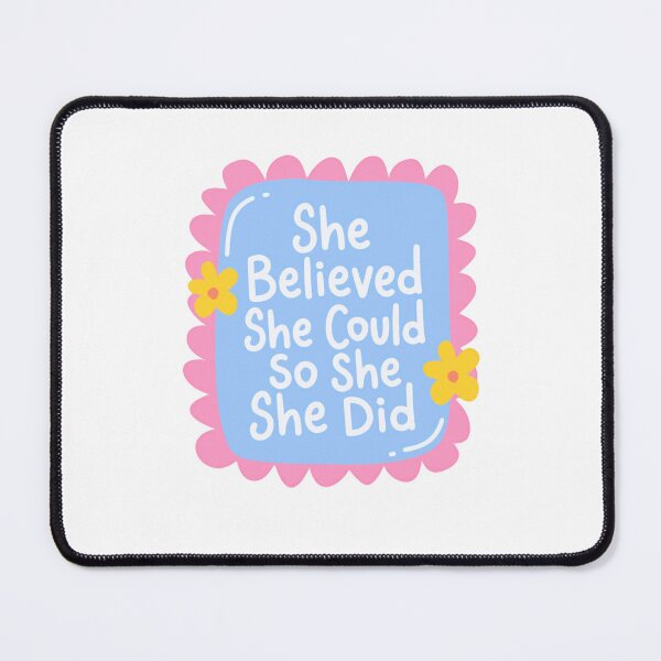 Item preview, She Believed She Could So She She Did Inspirational Quote Women Empowerment designed and sold by RetroMini2026.