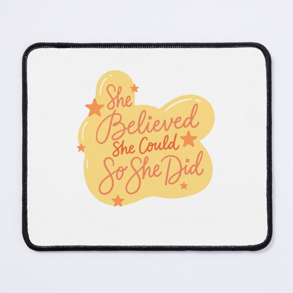 Item preview, She Believed She Could So She Did Inspirational Motivational Quote Women Empowerment designed and sold by RetroMini2026.