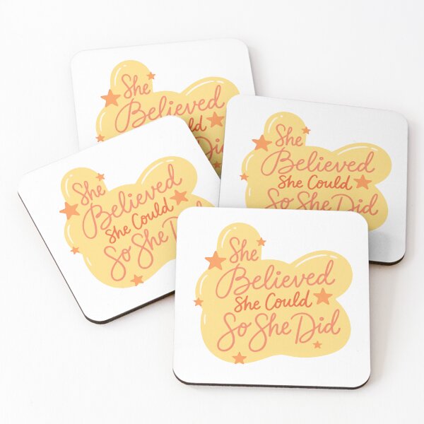 Item preview, She Believed She Could So She Did Inspirational Motivational Quote Women Empowerment designed and sold by RetroMini2026.