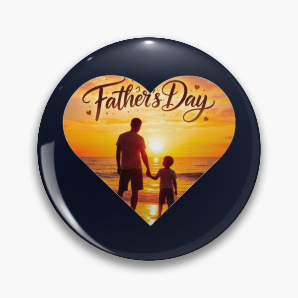 Item preview, Father's Day Sunset Silhouette Heart Design designed and sold by HopeAndHustle.