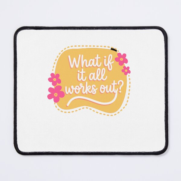 Item preview, What If It All Works Out? Positive Affirmation Motivational Inspiration designed and sold by RetroMini2026.