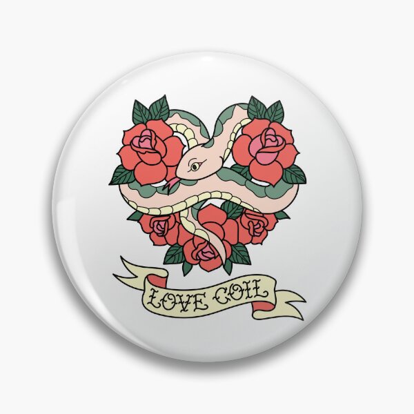 Item preview, Old School Snake and Roses Tattoo Flash designed and sold by littleflabby.
