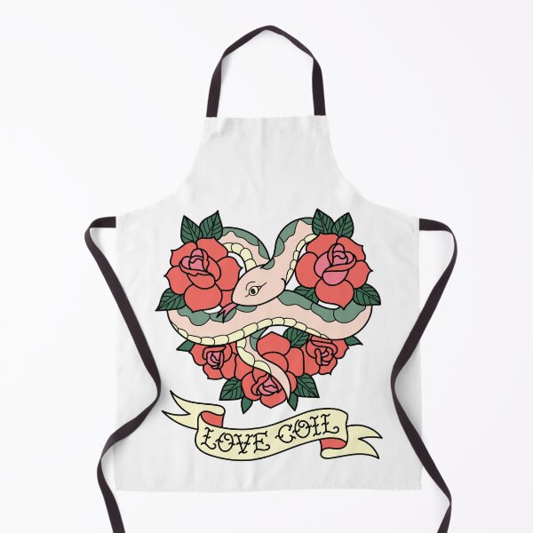Item preview, Old School Snake and Roses Tattoo Flash designed and sold by littleflabby.