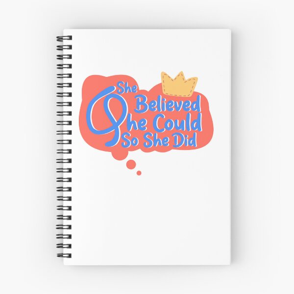 Item preview, She Believed She Could So She Did Motivational Quote Empowerment Women designed and sold by RetroMini2026.